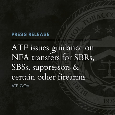 ATF Guidance Announcement
