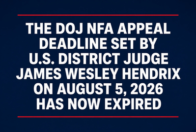 NFA Appeal Deadline Expired